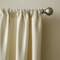Threadmade Home Versailles Faux Silk Blackout Window Curtain, Ivory - 52"W x 84"L